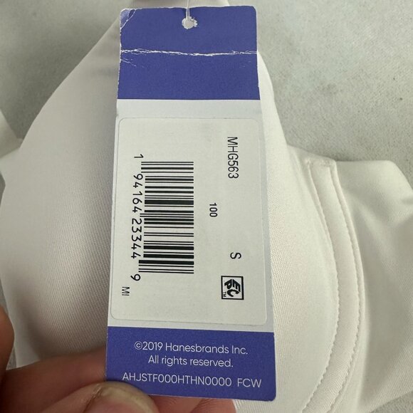 Hanes DreamWire Signature Bra Smooth Look Underwire Convertible Straps Size S - Picture 5 of 7